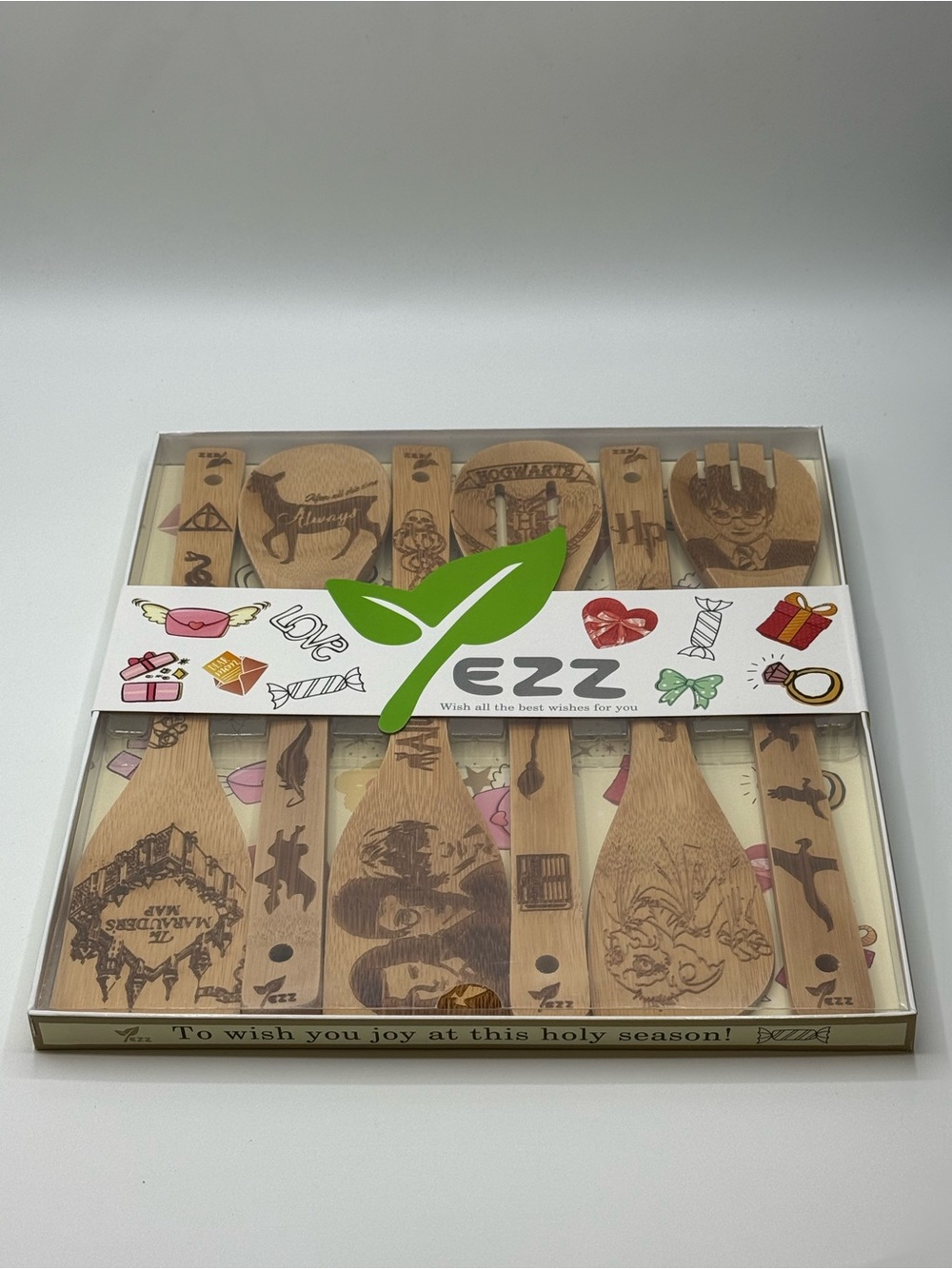 Wooden Spoon Set - Natural Brown